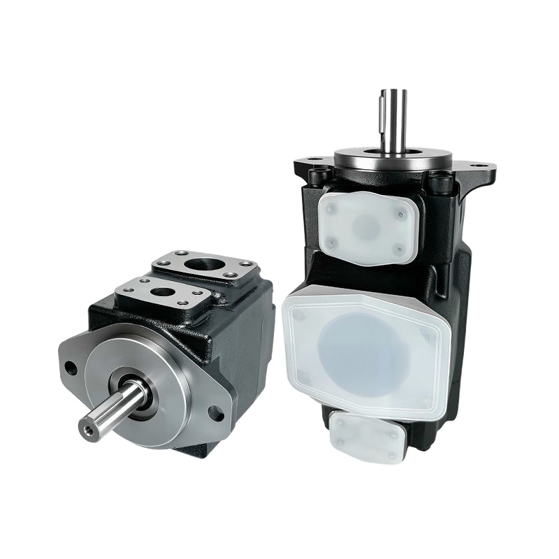 High-Pressure, Double-Acting, Multi-Stage Vane Oil Pump